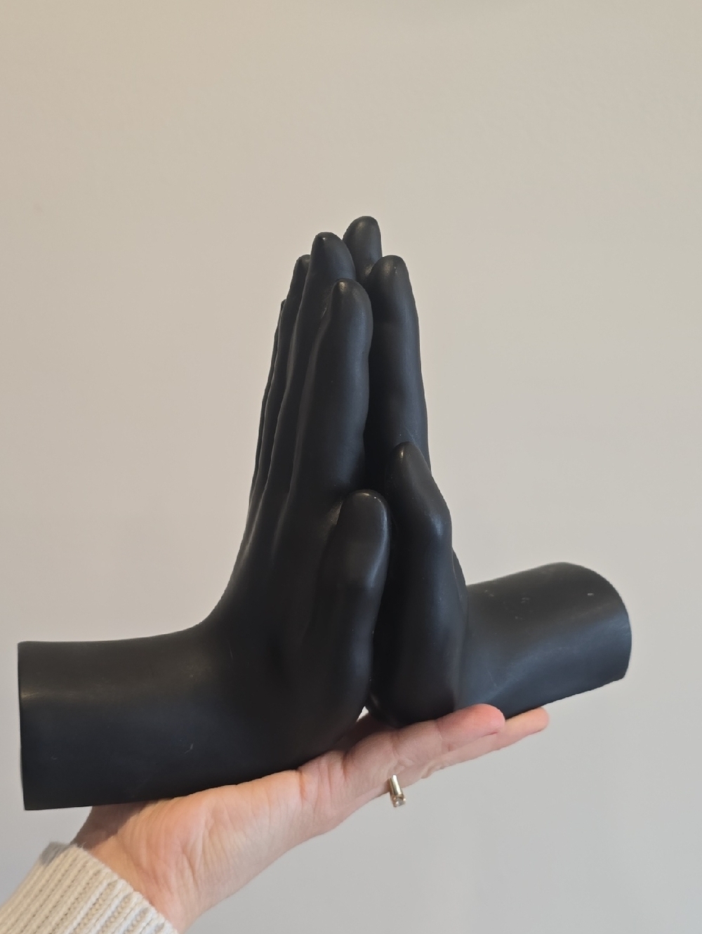 Vintage Black Hand Bookends (Pair) - Picture 7 of 7